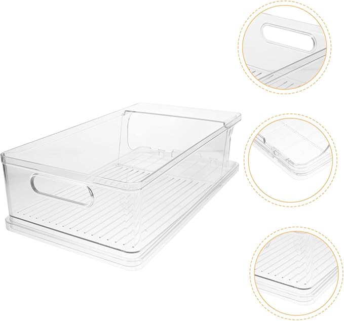 Rolling Can Organizer for Refrigerator Drink Pusher for Fridge Drink Dispenser