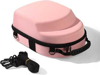 Pink Hat Travel Case with Handle and Adjustable Shoulder Strap Baseball Cap Storage Box Can Effectively Protect Your Hat and Suitable for Travel and Home Storage