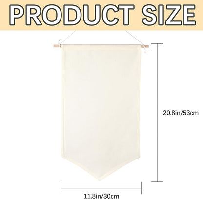 5 PCS Canvas Banners Wall Hanging Brooch Jewelry Storage Case Stand Enamel Pin Display, Sublimation blank Banner,Holder Earrings Necklace Pin Collection Organizer