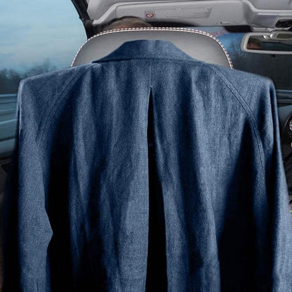 Car Coat Hanger for Headrest, Car Seat Clothes Holder for Suit Jacket Coat, Vehicle Backrest Organizer, Universal Fit Headrest Hanger for Car (Black)