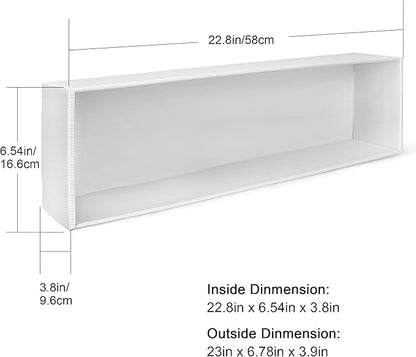 5X4 Version Display Case Compatible with Fnko Pop Boxes, Stackable 4 Single Row, with Transparent Cover to Protect Your Collection Against Dust (Holds 20 Pops)