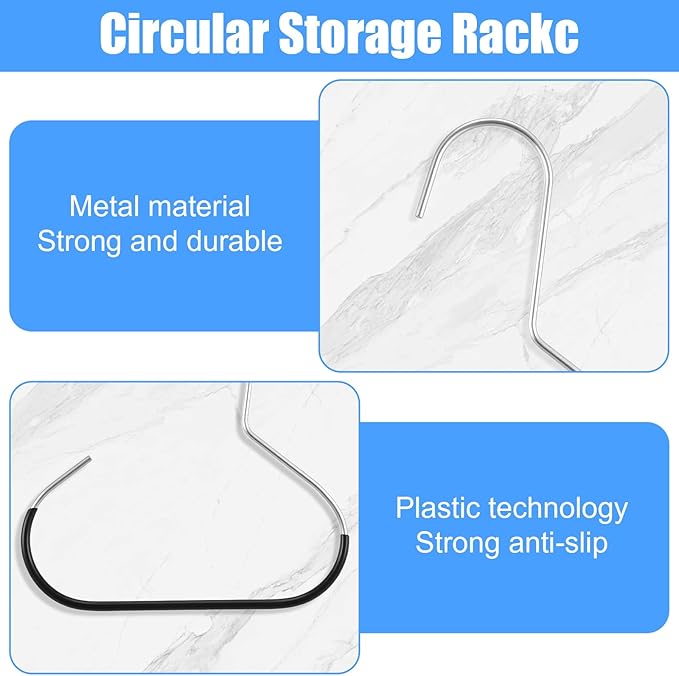 Ouligay 4PCS Hat Organizer for Baseball Caps Hat Hangers for Closet Stainless Steel Ball Cap Storage Organizer Rack Storage for Scarf Clothing Belt Tie Purse Holder