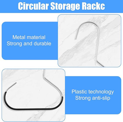 Ouligay 4PCS Hat Organizer for Baseball Caps Hat Hangers for Closet Stainless Steel Ball Cap Storage Organizer Rack Storage for Scarf Clothing Belt Tie Purse Holder