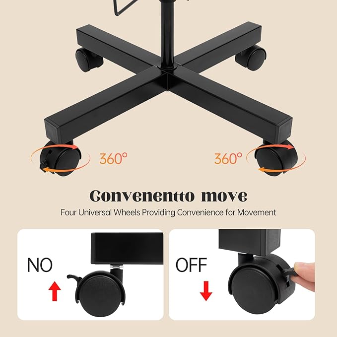 7-Tier Rotating Hat Display Rack Stand – Freestanding Metal Hat Organizer with 35 Cap Holders, Adjustable Height & Rolling Base, Space-Saving Standing Hat Rack for Baseball Caps, Cowboy Hats, Stores