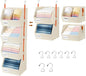 4 Pcs Modular Closet Organizer - Detachable & Foldable Hanging Storage Cubes, 88L Total Capacity, Heavy Duty Fabric Shelves for Wardrobe, Closet Organization, RV, Dorm, Beige