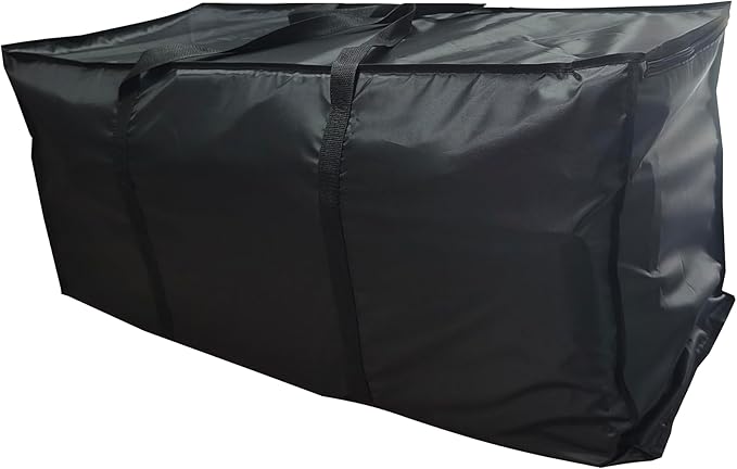 Large Moving Bags 2 Pack Black Heavy Duty Totes For Storage, Wrap Around Handles, Storage Bags for Space Saving