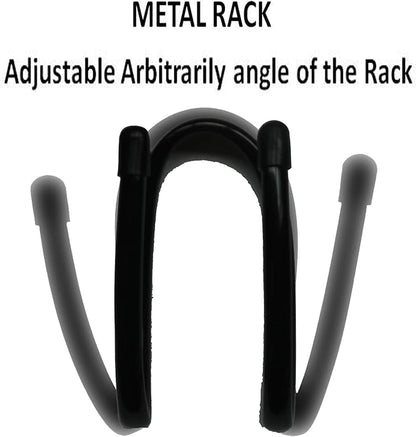 （ Upgraded ） Flexible Over The Car Seat Hard Hat Rack Holder - Portable Helmet Hanger Rack Hook for Coats, Hats, Caps, Safety Helmet, Fire Helmet, Motorcycle Helmet — 2/PK- No Helmet