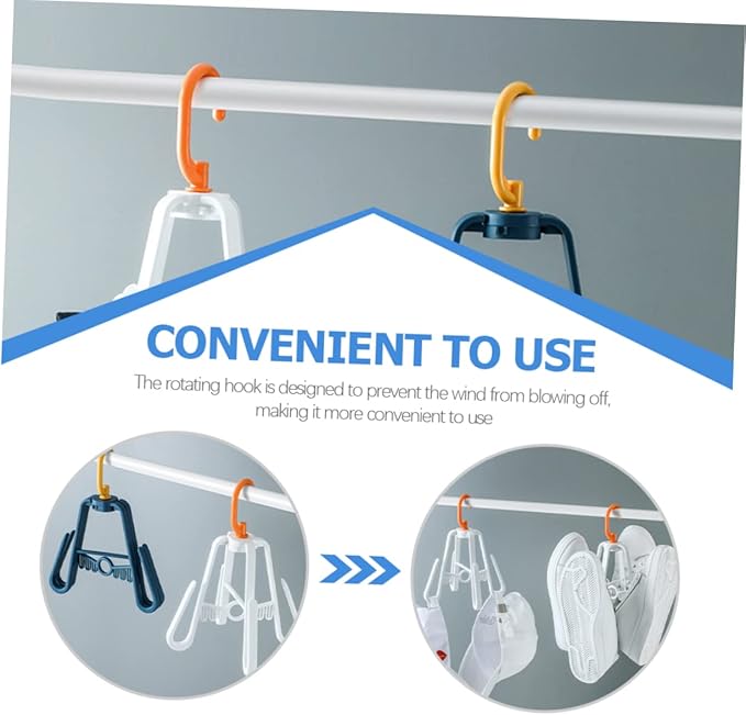 Holibanna 3pcs Multi-Functional Drying Shoe Rack Foldable Hanging Organizer Multi- for Space Saving for Home Use