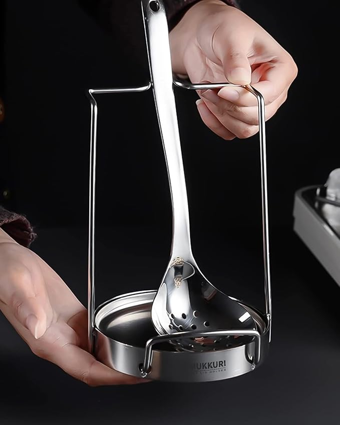Pot Lid Organizer, Pot Lid Holder 304 Stainless Steel Pot Lid Stand,Lid and Spoon Rest Cutting Board Holder,Pot Lid Rack for Kitchen Utensil(Silver)