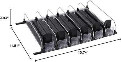 Wear Simple Can Dispenser Organizer with Adjustable Beverage Pusher for Refrigerator, Solution for Organizing Pantry Shelves (38cm)