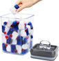 Dishwasher Pod Holder with Lid Laundry Pods Organizer 1.7L Large Capacity Airtight Food Storage Container, Clear Plastic Pantry Organization