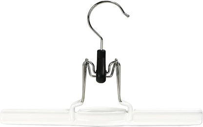 Mawa by Reston Lloyd Non-Slip Space-Saving Clothes Hanger with Clamp for Pants and Skirts, Style M/26, 1-Piece, White