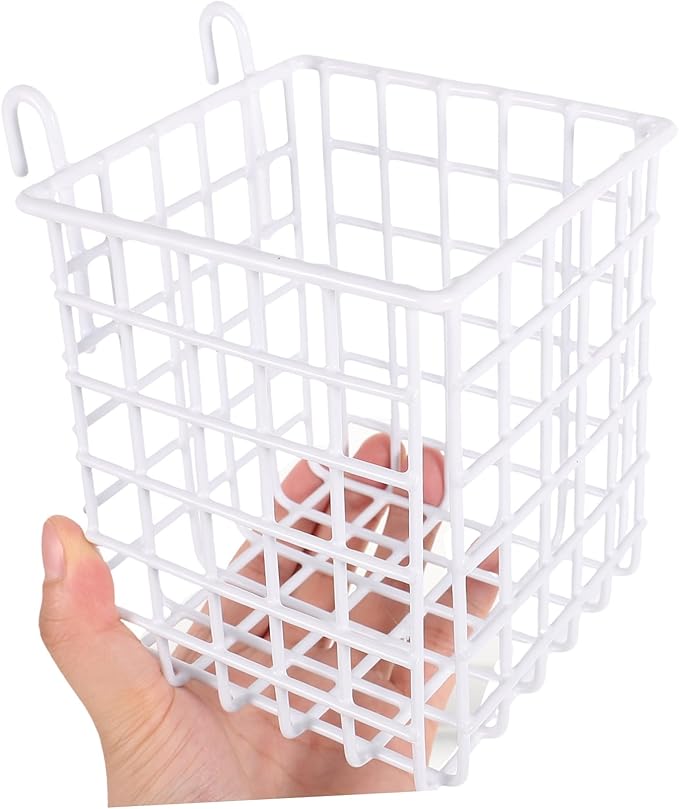 Cabilock Iron Wire Hanging Basket Storage Rack for Kitchen Organization Under Sink Door Organizer Over Cabinet Basket Space Saving for Utensils Toiletries Design