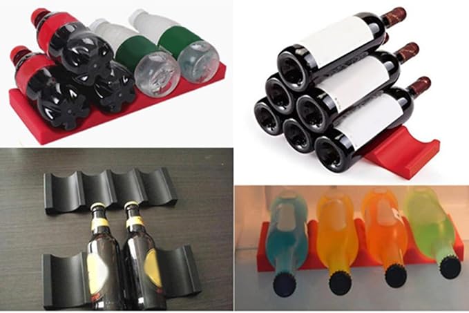 Easy to Use Beer Bottle Pad Fridge Can Beverage Beer Rack Stackable Water Bottle Holder Fridge Organizer for BBQ Picnic