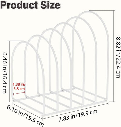 2 Pack White Metal Beanie Organizer for 12 Hats, Vertical Knitted Hat Display Stand for Multiple Hats, Beanie Storage for Closet Entryway Desktop Bedroom