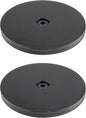 2Pcs Black Turntable Organizer 6 Inch, Acrylic Rotating Turntable Platter Swivel Plate Tray for Pantry Cabinet Spice Rack Cake Table Makeup