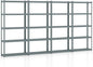 Goplus 5-Tier Metal Shelving Unit, 4 Pack Heavy Duty Wire Storage Rack with Anti-Slip Foot Pads, Height Adjustable Shelves for Warehouse, Kitchen, Living Room, Garage, 12" D x 35.5" W x 72" H