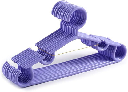 10 Pieces/Set Tubular Hanger for Baby Clothes Durable Plastic Nursery Hangers for T-Shirt Coat Pants Trousers Baby Suits