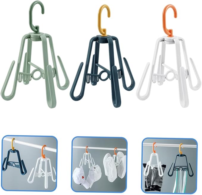 Holibanna 3pcs Multi-Functional Drying Shoe Rack Foldable Hanging Organizer Multi- for Space Saving for Home Use