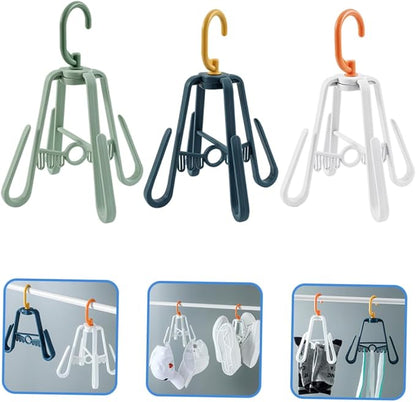Holibanna 3pcs Multi-Functional Drying Shoe Rack Foldable Hanging Organizer Multi- for Space Saving for Home Use