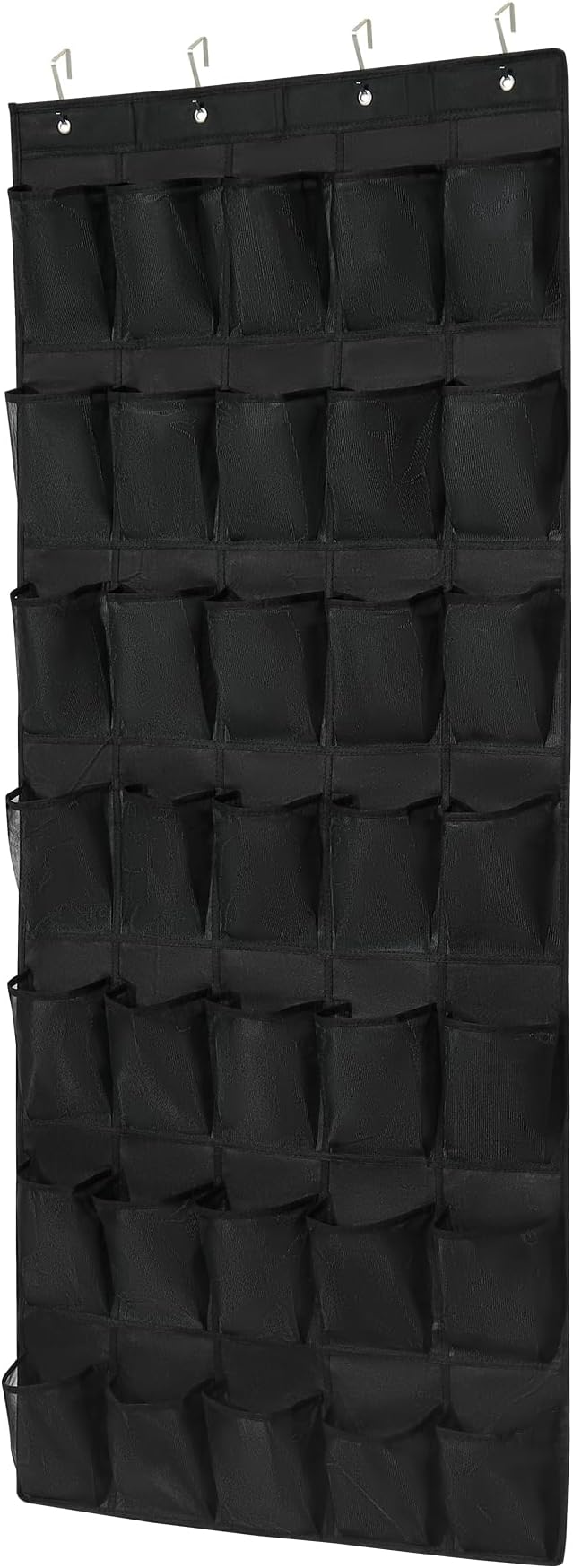 35Large Pockets Over The Door Shoe Organizer, Mesh Pockets Shoe Holder Rack, Capacity hanging shoe organizer，door shoe rack With 4 Metal Hook.
