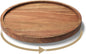 VERTORGAN Lazy Susan Organizer for Kitchen,Acacia Wood Turntable for Cabinet, Pantry, Table, Countertop, Vanity, Spice Rack（Small）