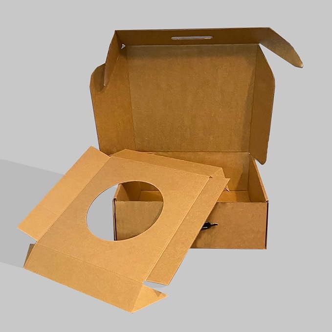 Hat Box for Travel, Protective Storage Organizer, Lightweight Travel Case (5 Pack - No Design)