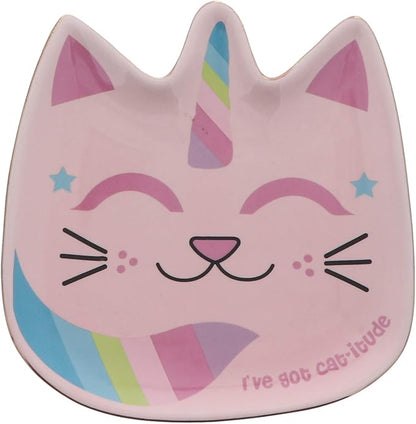 Li'Shay Animal Printed Adorable Trinket Dish - Caticorn