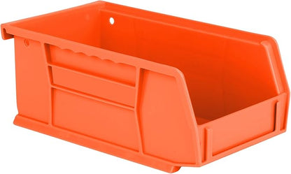 Hudson Exchange 7-1/2" x 4" x 3" (12 Pack) Plastic Stackable Storage Bin and Hanging Container, Orange