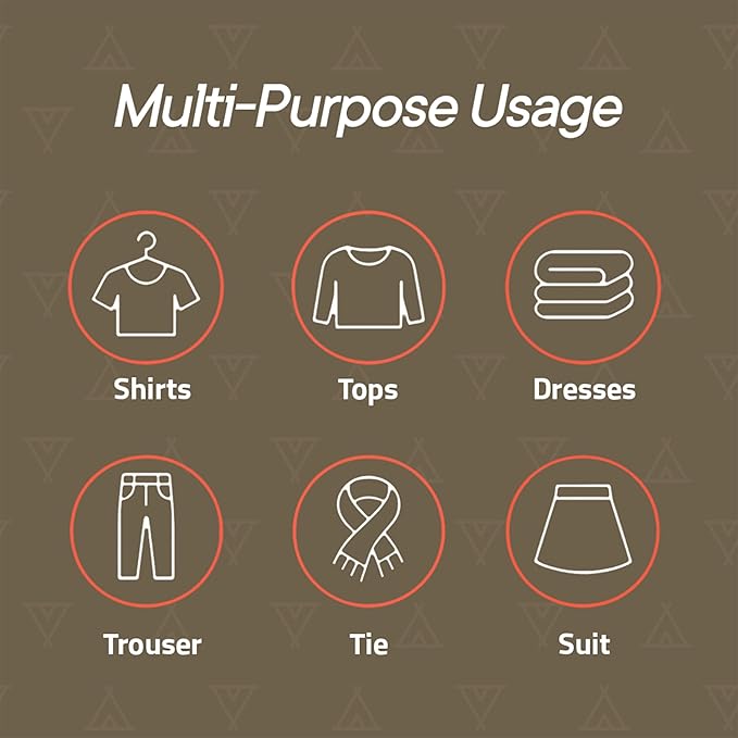 Campior Space Saving Pants Hangers 1 Pack, 6 Layer Jeans Hangers and Closet Organizer for Jeans, Scarves, & Skirts, Multi-Layer Hanger with Anti-Slip Stopper, Heavy-Duty S-Type Stainless Steel, White