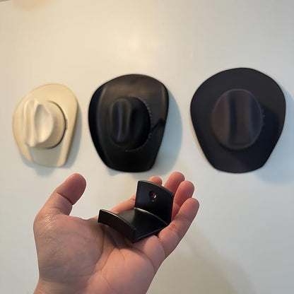 Adhesive Hat Hooks for Wall (6-Pack), Strong Hold Hangers Wall, Minimalist Closet Door Storage Solution, for Baseball Caps, Holder Organizer Door, Closet, Office, Bedroom