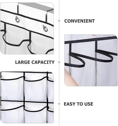 Cabilock 1set over Door Hanging Organizer Mesh Storage Bag for Shoes Medicine Glasses and More Non-woven Efficient Wall for Bedroom Bathroom and Pantry