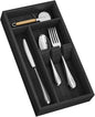 Yofidra Bamboo Silverware Organizer, 12.6 x 6.97 x 1.96 Inches Kitchen Utensil Drawer Organizer, Silverware Tray for Drawer with Fixed Slots for Spoons, Forks & Knives, Natural (Black)