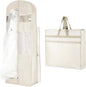 Foldable Wedding Dress Garment Bag for Travel, Hanging Garment Bag for Travel for Gowns and Long Dresses (White, 1PCS-72‘’)