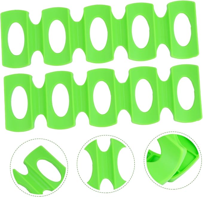 SHOWERORO 2pcs Silicone Beverage Storage Mats Beer Can Holders for Fridge Easy to Clean Space Saving Dishwasher Safe for Home Office Bar and Parties