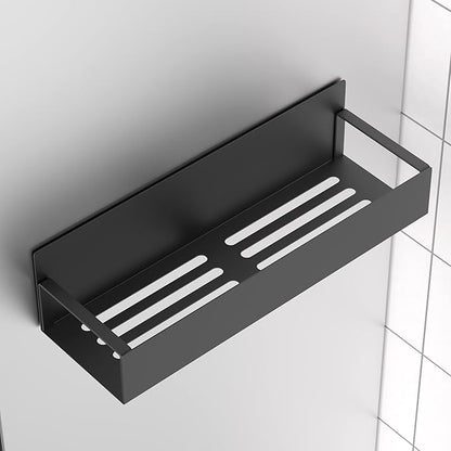 HuggieGems 6 Pack Magnetic Spice Storage Rack Organizer for Refrigerator and Oven, Matt Black Fridge Organizers and Storage