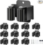 12 PCS Broom Holder Wall Mount, Upgraded Heavy Duty Mop and Broom Holder Wall Mount, Stainless Steel Broom Hanger Mop Holder Rack for Kitchen Laundry Garden Tool Organizer