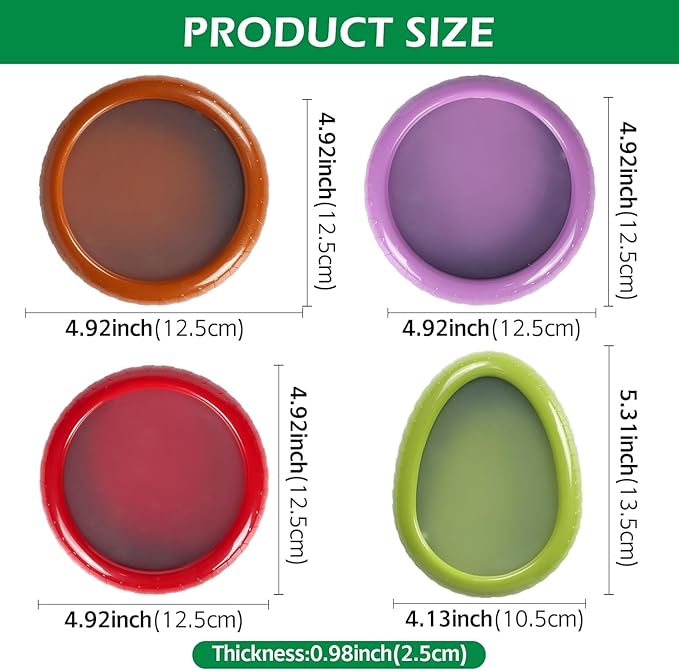 T-Raputa Avocado Saver and Onion Storage - Reusable refrigerator fruit storage containers - is the storage Apples, Tomatoes, Tomato,Garlic for Ideal(4 Set)