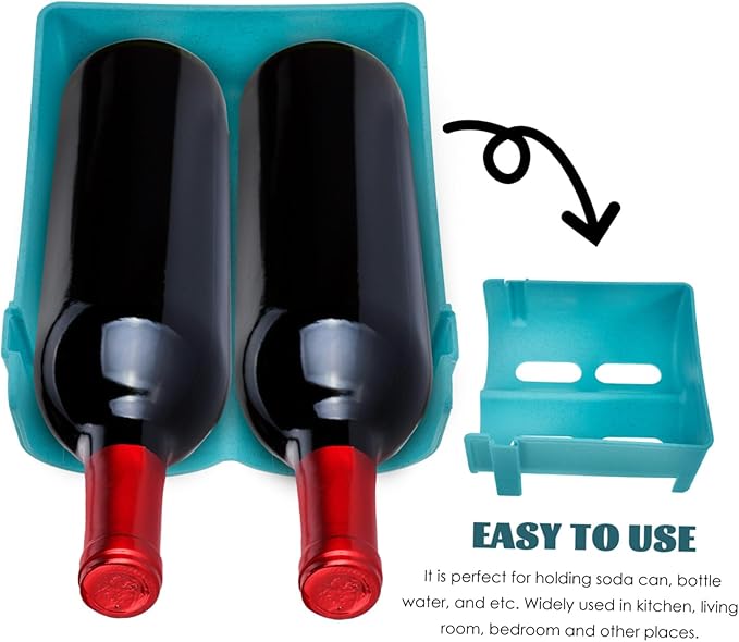 Portable Drink Holder Storage Box Beer Shelf Soda Can Dispenser Rack for Fridge