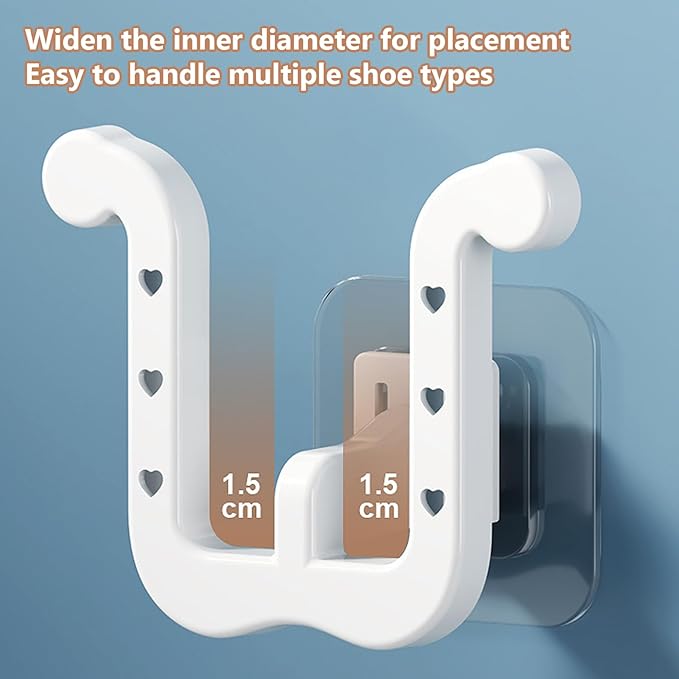 12Pcs Shoes Rack Slippers Holder Multifunctional Slippers Organizer Self Adhesive Shoe Rack Wall Hanger for Door Closet Bathroom Kitchen wall shoe rack