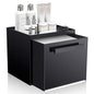 Disposable Face Towel Storage Box Compatible with Clean Skin Club Clean Towel XL Acrylic Cosmetic Organizer Container Box Facial Towels Holder with Drawer Wall-Mounted (Glossy Black)
