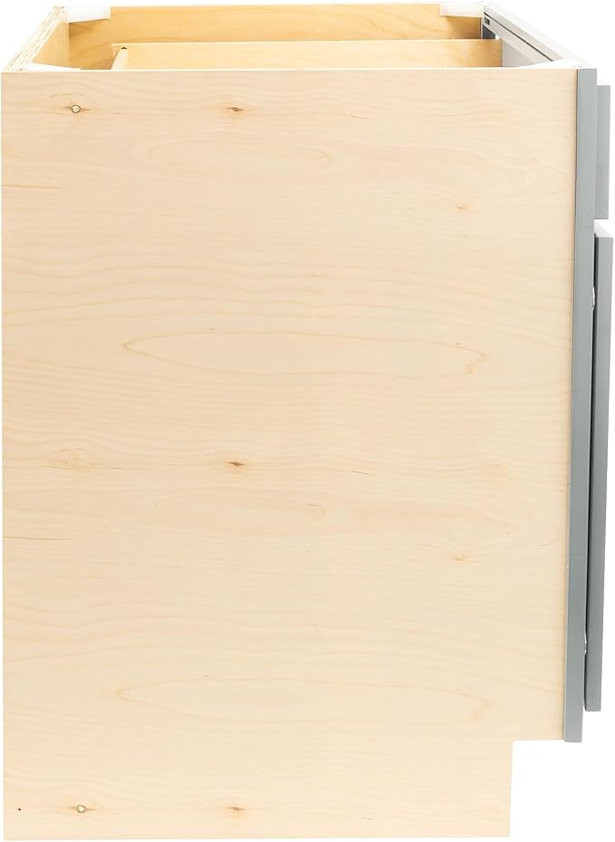 Quicklock RTA (Ready-to-Assemble) | Base Kitchen Cabinets - Shaker Style | Made in America (Magnetic Gray, 36" Wx34.5 Hx24 D Base)