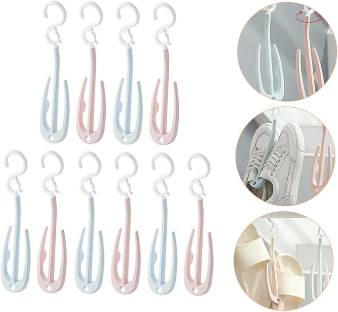 PRETYZOOM 10pcs Shoe Drying Racks Over The Door Shoe Organizer Slim Rack Cube Organizer Drying Holder
