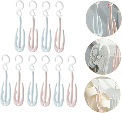 PRETYZOOM 10pcs Shoe Drying Racks Over The Door Shoe Organizer Slim Rack Cube Organizer Drying Holder