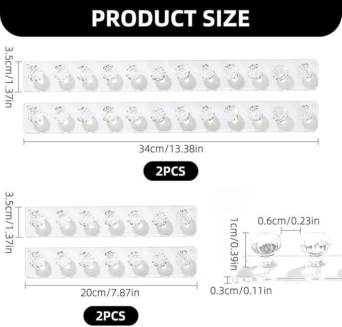 4 Pieces Clear Necklace Holder, Jewelry Storage Box Hanging, Jewelry Hanger, Wardrobe Accessories, Necklace Hook, Jewelry Hanging Organizer, Necklace Storage, Acrylic Hanger