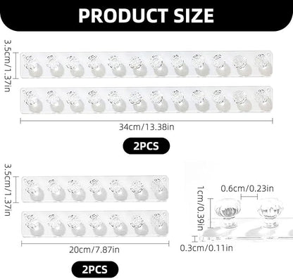 4 Pieces Clear Necklace Holder, Jewelry Storage Box Hanging, Jewelry Hanger, Wardrobe Accessories, Necklace Hook, Jewelry Hanging Organizer, Necklace Storage, Acrylic Hanger