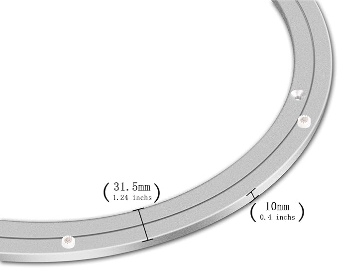 20 Inchs Lazy Susan Hardware Metal Rotating Turntable Bearings Swivel Plate Hardware for Dining-Table and Workbench