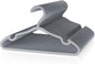 VILICK Plastic Kids Hangers - 30 Pack Non-Slip Baby Clothes Hangers for Closet, Toddler & Newborn Clothing Pants, Skirts, Coats (Grey)