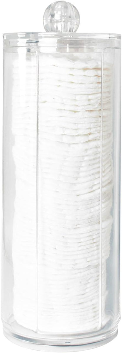 Super Z Outlet Cosmetic Cotton Pad Rounds Holder Makeup Removers Clear Acrylic Organizer Storage Display Rack
