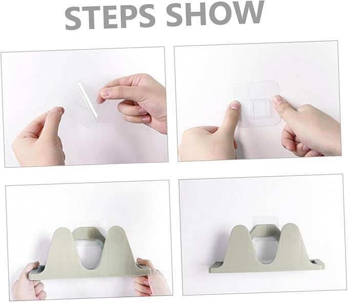 Cabilock 1set Wall-Mounted Slipper Racks Nail Installation Storage for Entryway and Options Material Keeps Slippers Dry and Clean